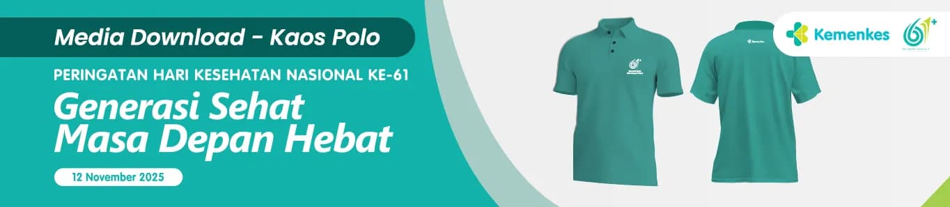 Kaos Polo Hari Kesehatan Nasional (HKN) Ke-61